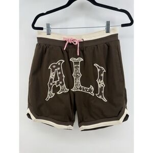 Shoe‎ Palace Muhammad Ali Shorts Butteryfly Bee Drawstring Men's S Brown
